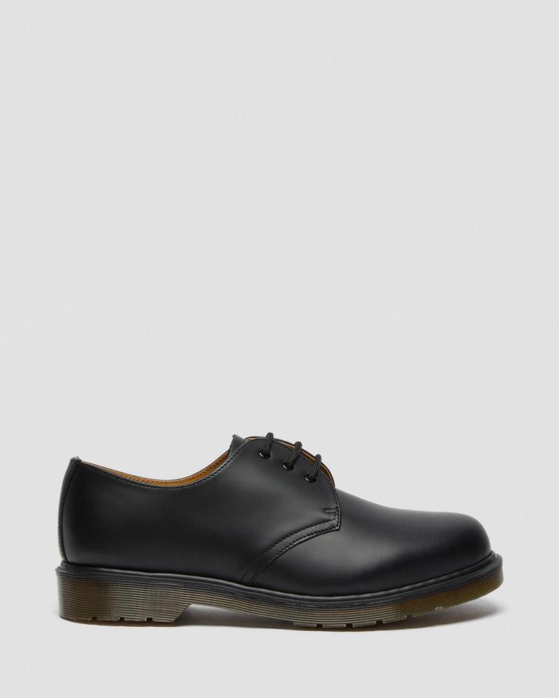 Men's Dr Martens 1461 Plain Welt Smooth Leather Oxfords Shoes Black | AU 601PJJ